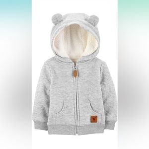 Simple joys by carter Sherpa hooded jacket for baby